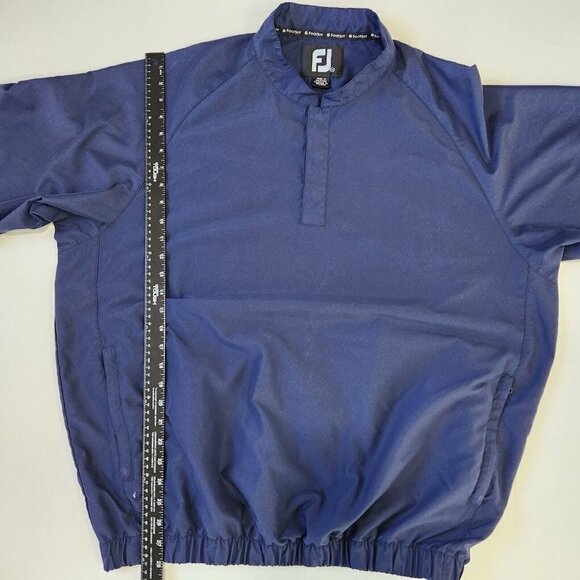 FootJoy Windshirt Mens XL Dark Blue Short Sleeve Golf Pullover FLAW - Picture 7 of 12